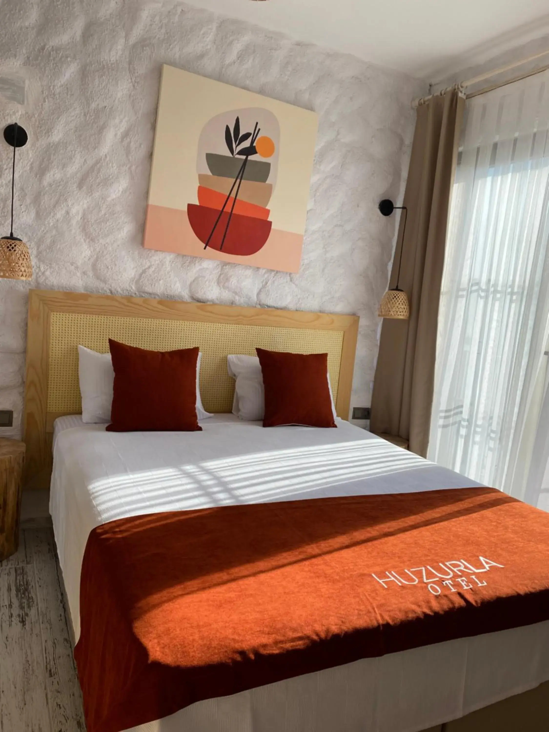 Bed in Huzurla otel